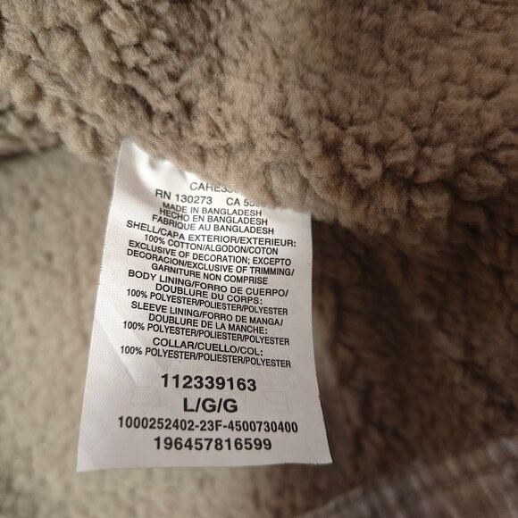 Lee gray corduroy sherpa lined rider jacket NWT - Picture 8 of 13